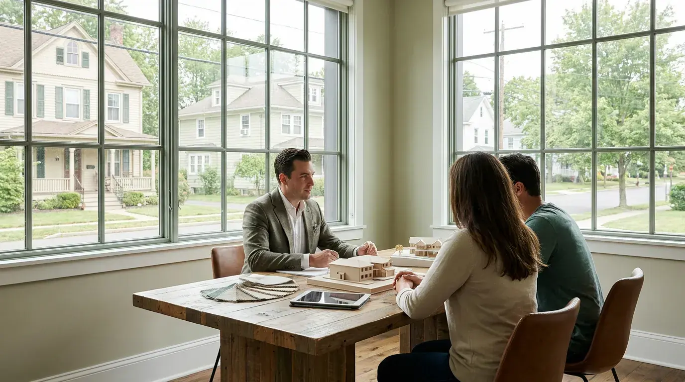 Browns Mills NJ neighborhood street with older ranch-style homes eligible for as-is cash sale