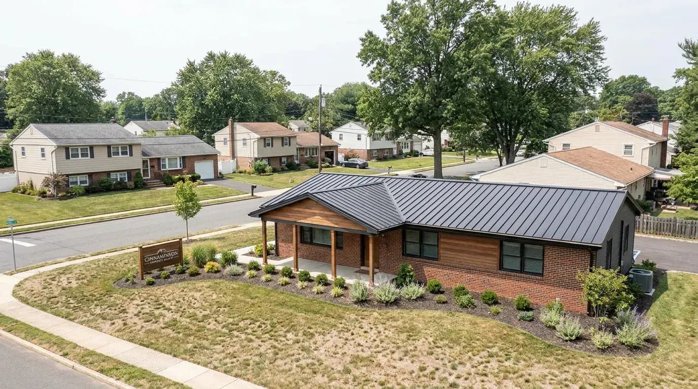 Cinnaminson NJ residential street with ranch homes eligible for fast cash sale