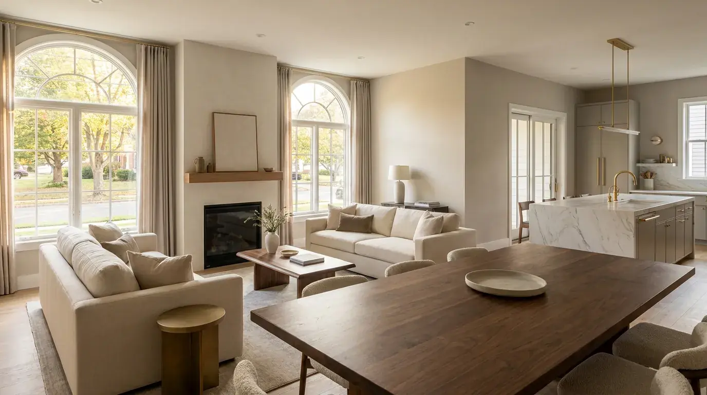Cash home buyers meeting with a seller in a Haddon Township NJ home to make a fast offer