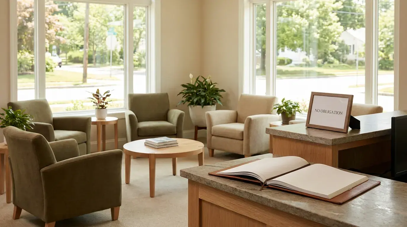 Sell my house fast Pine Hill NJ, homeowner reviewing a cash offer at kitchen table